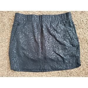Orvis Skort Size XL Pull On Travel Black Outdoors Hiking Women’s Skirt